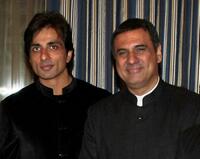 Sonu Sood and Boman Irani at the premiere of "City of Life" during the 6th Annual Dubai International Film Festival.