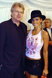 Jerry Springer and Jordan at the filming of television program "Hell's Kitchen."