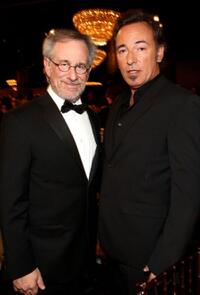 Steven Spielberg and Bruce Springsteen at the 66th Annual Golden Globe Awards.