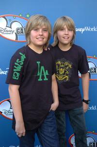 Dylan Sprouse and Cole Sprouse at the Disney Channel Games 2007 All-Star party.