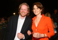Andrew Stanton and Sigourney Weaver at the after party of the world premiere of "Wall-E."