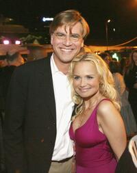 Aaron Sorkin and Kristin Chenoweth at the after party of the premiere of "RV."