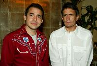 Mike Bonano and Andy Bichlbaum at the after party of the premiere of "The Yes Men" during the opening night of the Silver Lake Film Festival.