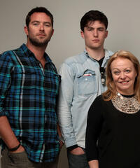 Sullivan Stapleton, James Frecheville and director Jacki Weaver at the 2010 Sundance Film Festival in Utah.