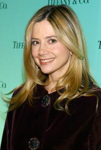 Mira Sorvino at the launch of The 2007 Blue Book Collection.