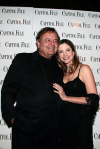 Paul Sorvino and Mira Sorvino at the Capitol File holiday issue party.