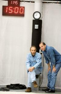 Steve Starkey and Jack Rapke on the set of "Disney's A Christmas Carol in Disney Digital 3-D."