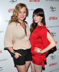 Jessica Capshaw and Sasha Spielberg at the New York premiere of "The Art Of Getting By."