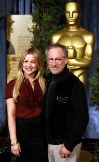 Steven Spielberg and his daughter Jessica at the 79th annual Academy Awards Nominees luncheon.