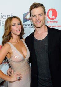 Jennifer Love Hewitt and Trevor St. John at the red carpet launch party of "The Client List" in California.