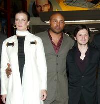 Rachel Griffiths, Mathew St. Patrick and Freddy Rodriguez at the world premiere of "Six Feet Under."