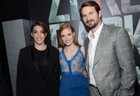 Producer Megan Ellison, Jessica Chastain and Mark Boal at the California premiere of "Zero Dark Thirty."