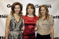 Mary Steenburgen, Rebecca Pidgeon and Alicia Silverstone at the play "Boston Marriage" opening at Geffen Playhouse.