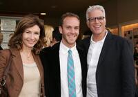 Mary Steenburgen, her husband Ted Danson and her son Charlie McDowell at the premiere of the short film "Bye Bye Benjamin" .