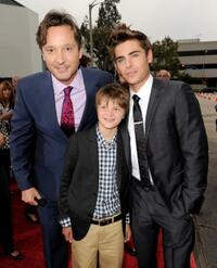 Burr Steers, Charlie Tahan and Zac Efron at the premiere of "Charlie St. Cloud."