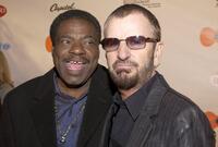 Billy Preston and Ringo Starr at the gala screening of "The Concert for Bangladesh Revisited with George Harrison and Friends."