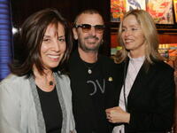 Olivia Harrison, Ringo Starr and Barbara Bach at the launch party of "Concert For George."