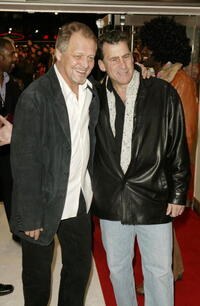 David Soul and Paul Michael Glaser at the UK premiere of "Starsky and Hutch."