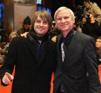 Axel Schreiber and Robert Stadlober at the awards ceremony during the 58th International Berlinale Film Festival.