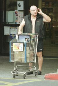 Rod Steiger at the Los Angeles after buying supplies for the Memorial Day weekend.
