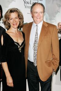 Juliet Stevenson and Jim Broadbent at the private screening of "And When Did You Last See Your Father."