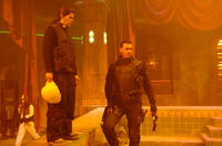 Director Lexi Alexander and Ray Stevenson on the set of "Punisher: War Zone."