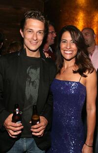 Peter Stebbings and Vanessa Parise at the after party of the premiere of "Jack And Jill vs The World."
