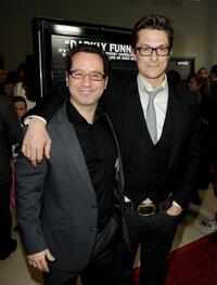 Nicholas Tabarrok and Peter Stebbings at the premiere of "Defendor."