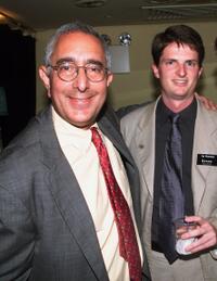 Ben Stein and Jim Mansfield at the private concert for the launch of iBeam's internet wide deployment of its digital media network.