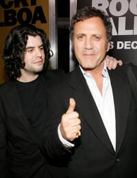 Sage Stallone and his brother Frank Stallone at the premiere of "Rocky Balboa."