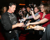 Actor/director Sylvester Stallone at the Las Vegas premiere of "Rambo."