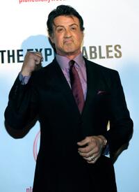Sylvester Stallone at the screening of "The Expendables."