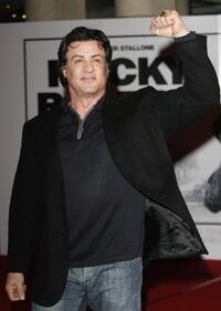 Sylvester Stallone at the UK premiere of "Rocky Balboa."