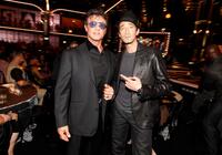 Sylvester Stallone and Adrien Brody at the Spike TV's 4th Annual Guys Choice Awards.