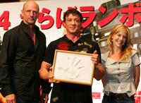 Graham McTavish, Sylvester Stallone and Julie Benz at the photocall of "Rambo."