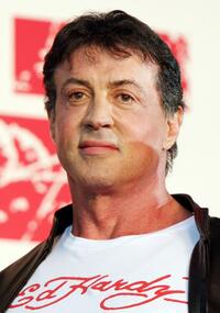 Sylvester Stallone at the Japan premiere of "Rambo."