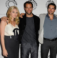 April Bowlby, Josh Stamberg and Jackson Hurst at the "Drop Dead Diva" Season One Finale in California.