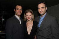 Josh Stamberg, Alison West and Dominic Fumusa at the opening night party of "Tape."