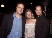 Dominic Fumusa, Alison West and Josh Stamberg at the after party of "Tape."
