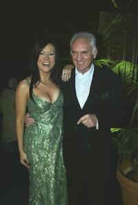 Terence Stamp and Jennifer Tilly at the after-party for "The Haunted Mansion" at the El Capitan Theater.