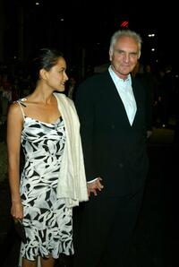Terence Stamp and his wife Elizabeth ORourke at the premiere of "The Haunted Mansion".