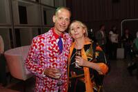Director John Waters and Mink Stole at the after party of the premiere of "Hairspray."