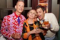 Director John Waters, Mink Stole and Johnny Knoxville at the after party of the premiere of "Hairspray."
