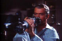 A scene from the movie Rear Window.