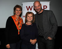 Sharon Waxman, producer Letty Aronson and Corey Stoll at the California premiere of "Midnight In Paris."