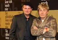 Devid Striesow and Joerg Schuettauf at the premiere of "So gluecklich war ich noch nie."