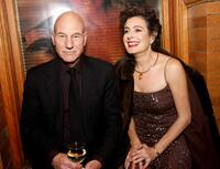 Patrick Stewart and actress Sean Young at the after party of "Fest and Bladerunner: The Final Cut" dvd release.