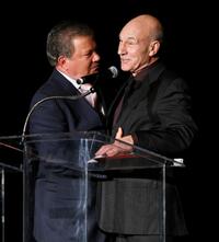 Patrick Stewart and William Shatner at the 15th Jules Verne aventures film festival.