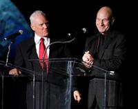 Patrick Stewart and Malcolm McDowell at the 15th Jules Verne aventures film festival.