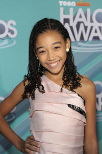Amandla Stenberg at the Nickelodeon TeenNick HALO Awards in California.